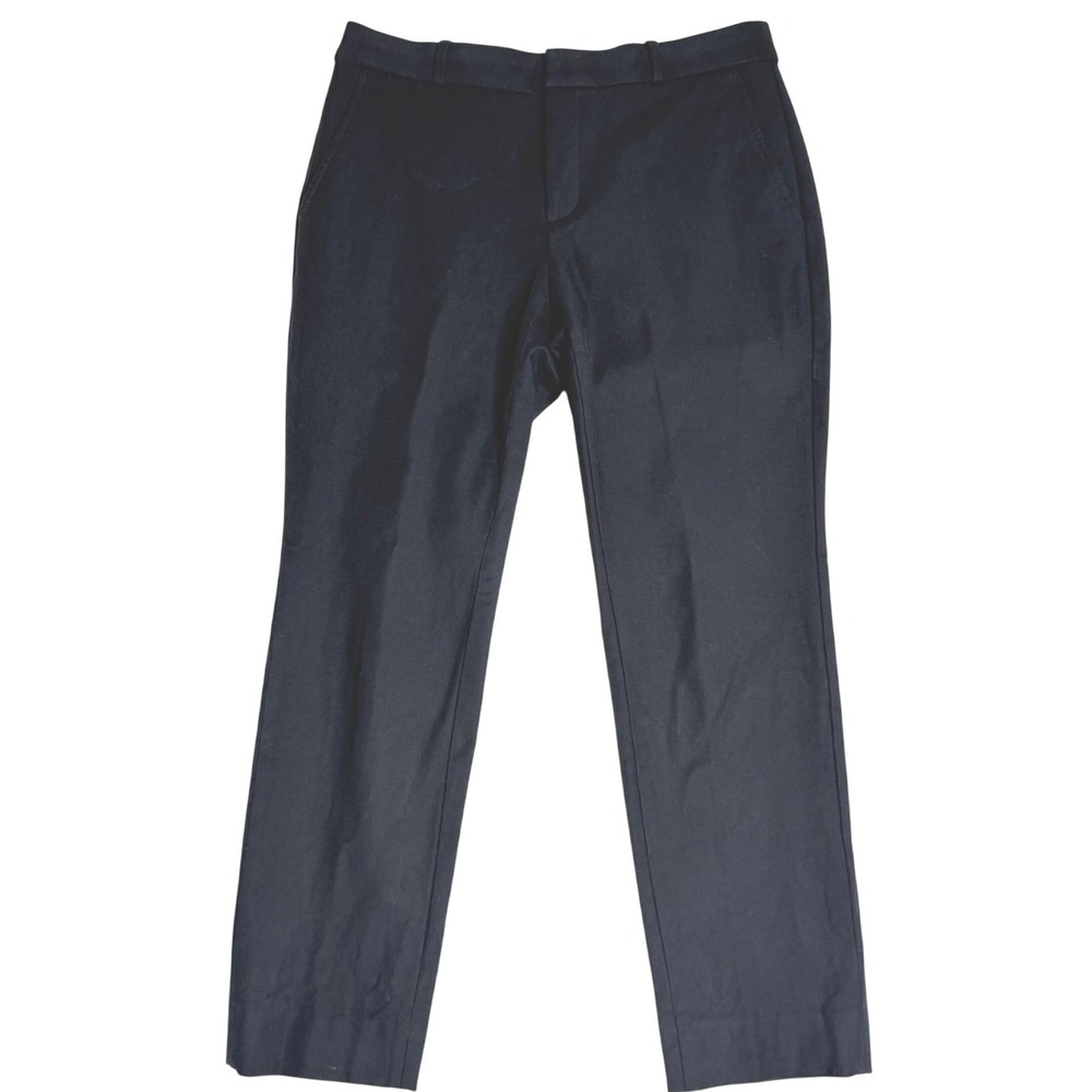 Banana Republic‎ Ryan Straight Leg Workwear Trousers Black Women 4S
